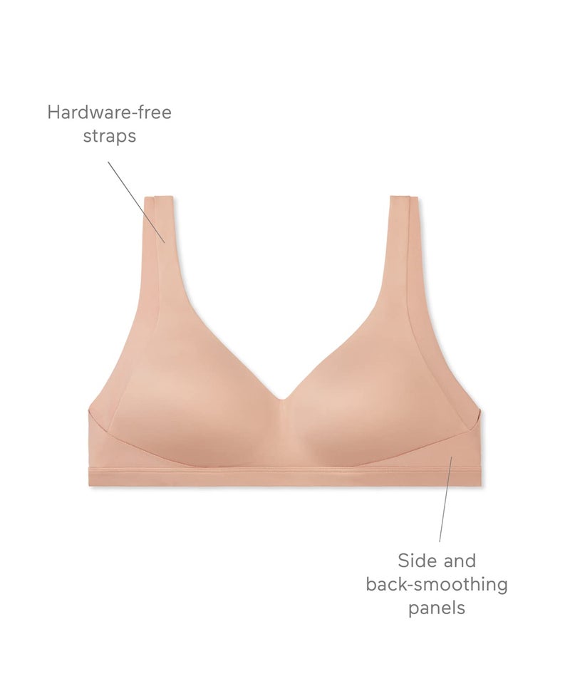 Warner's Women's No Side Effects Underarm and Back-Smoothing Comfort Wireless Lightly Lined T-Shirt Bra Ra2231a, Classic White, Large - Image 5